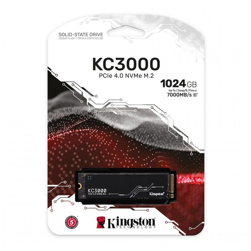 Disco rígido Kingston KC3000 M.2 1024 GB PCIe 4.0 3D TLC NVMe SSD - Item2