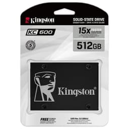 Kingston KC600 512 GB SATAIII 3D TLC disco rígido com embalagem frontal