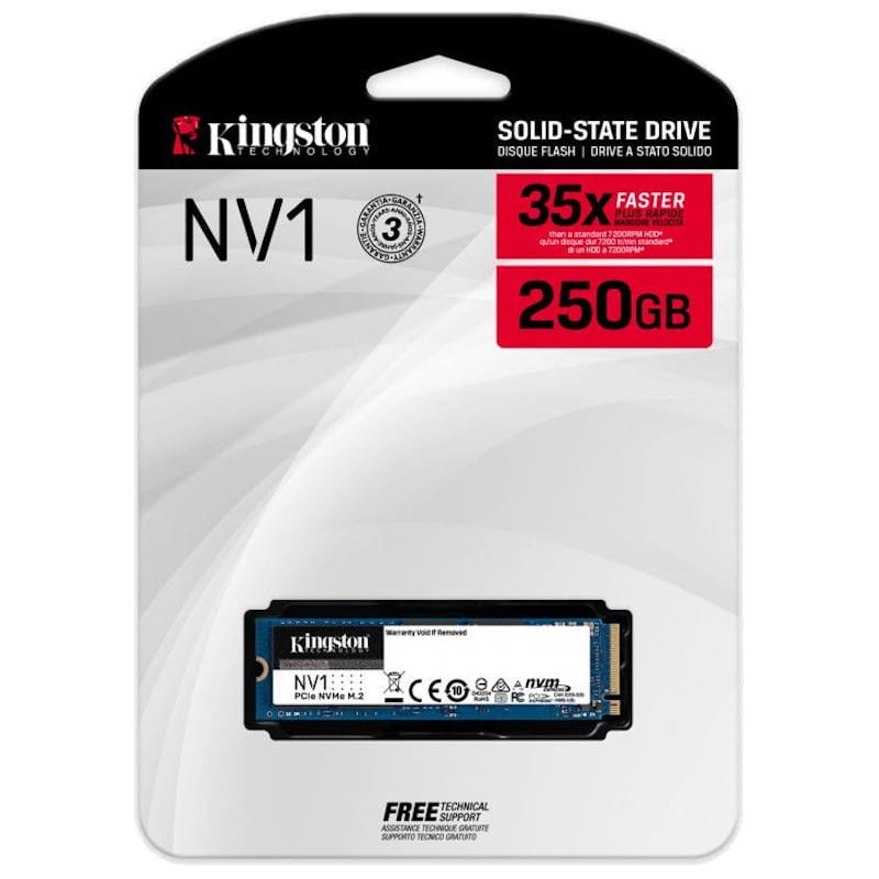 Disque dur SSD Kingston NV1 M.2 250 Go PCIe 3.0 NVMe - Ítem2