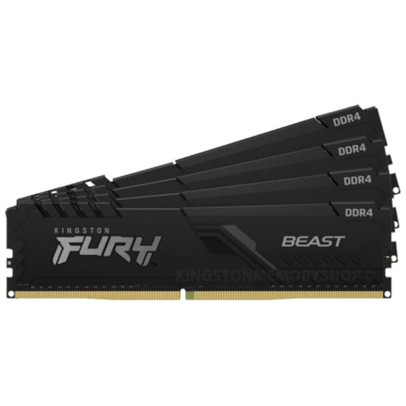 Kingston Technology FURY Beast 32 GB (4x8) DDR4 3200 MHz - Memoria RAM