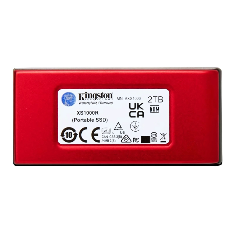 Kingston XS1000 2TB com USB 3.2 Gen 2 Vermelho - Disco SSD Externo - Item3