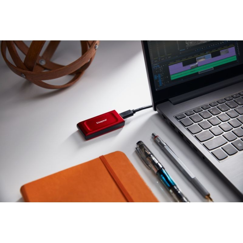 Kingston XS1000 2TB com USB 3.2 Gen 2 Vermelho - Disco SSD Externo - Item8