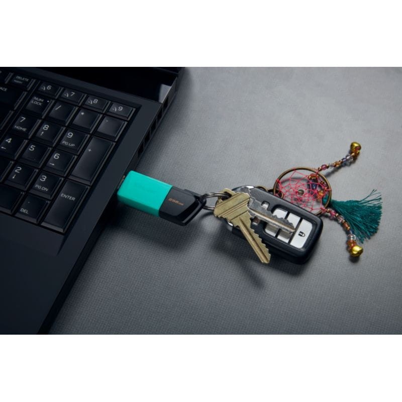 Kingston DataTraveler Exodia M 256 GB USB 3.2 Gen 1 Noir/Turquoise - Clé USB - Ítem7