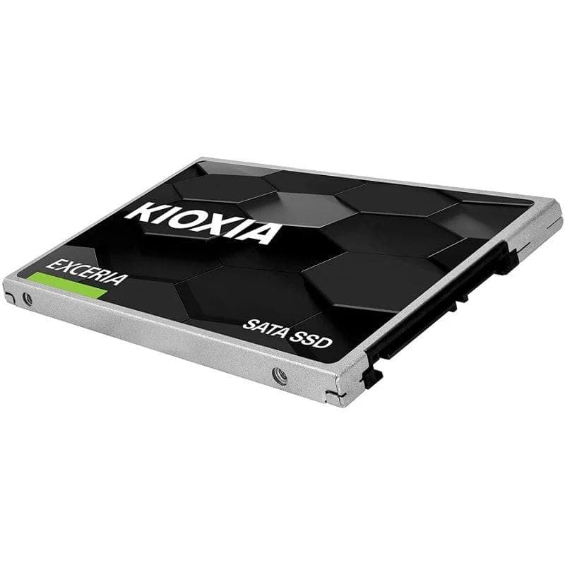 Kioxia EXCERIA 2.5 480GB SATA III TLC 3D NAND disco rígido SSD perfil esquerdo