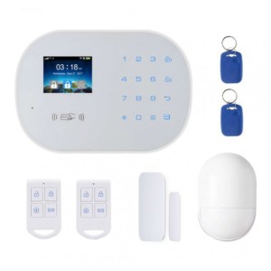 Kit de Alarme de Segurança 4G PSTN WIFI Porta Janela Movimento Controle Remoto Branco