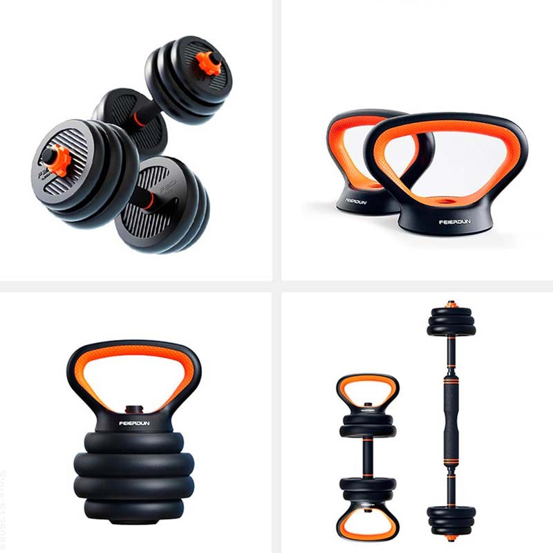 Kit de Musculação Halteres + Barra + Kettlebell Xiaomi FED 15kg - Item5