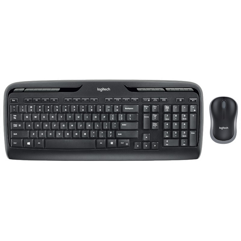 Kit clavier et souris sans fil Logitech Wireless Combo MK330 USB Noir QWERTY en nordique - Ítem1