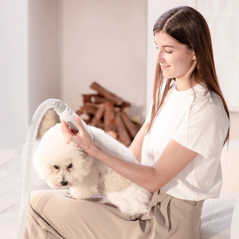 Kit de Toilettage pour Animaux de Compagnie avec Aspirateur 5 en 1 Grooming Vacuum Kit noir - Ítem2