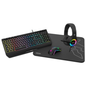 Kit de teclado e rato Krom Kenya 4 em 1 RGB Gaming