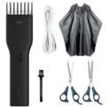 Kit Aparador de Cabelo Sem fio Xiaomi Enchen Boost Preto + Tesoura + Avental - Item