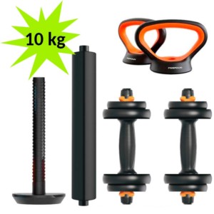 Kit de Musculação Xiaomi FED V2 Halteres + Barra + Kettlebell 10kg