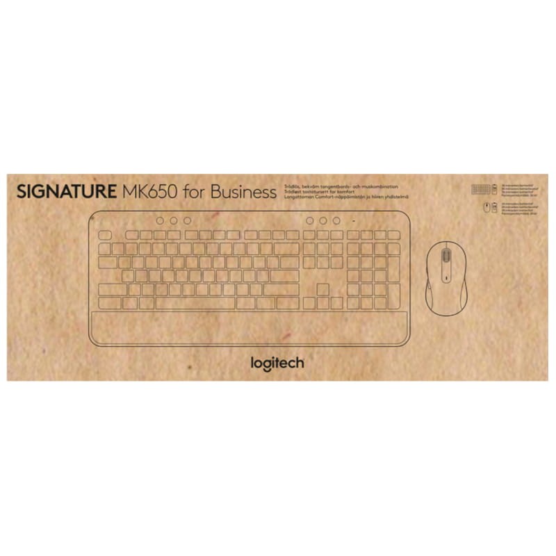 Teclado de Membrana + Ratón Inalámbrico Logitech Signature MK650 BT 4000 DPI Grafito - Ítem3