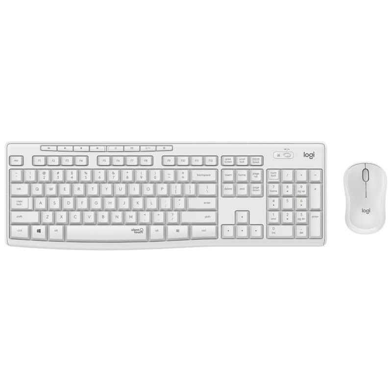 Teclado + rato sem fios Logitech MK295 Branco - Item