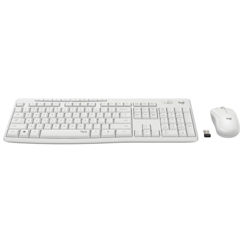 Teclado + rato sem fios Logitech MK295 Branco - Item1