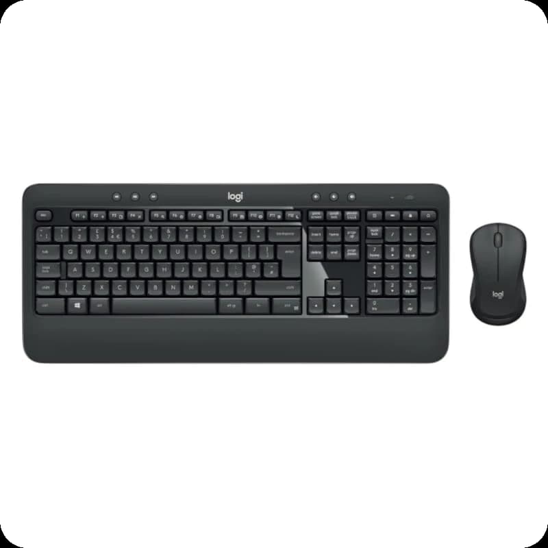Teclado de membrana e rato Logitech MK540 Advanced Sem Fios Preto