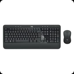 Teclado de membrana e rato Logitech MK540 Advanced Sem Fios Preto