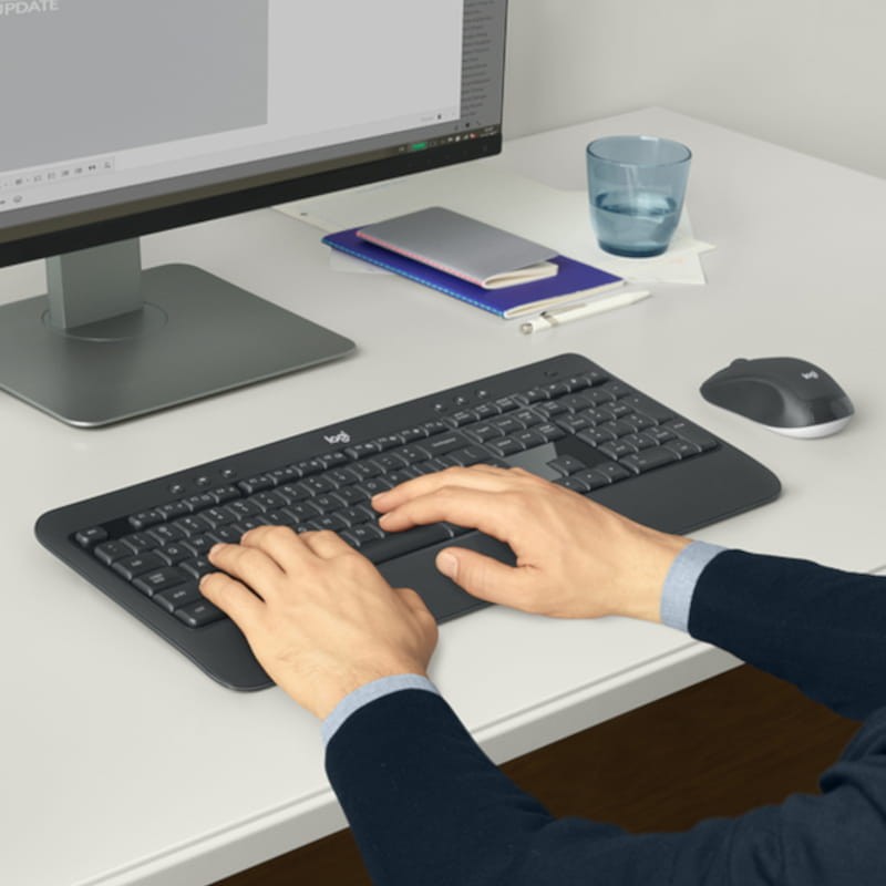 Teclado de Membrana + Ratón Logitech MK540 Advanced Inalámbrico Negro - Ítem2
