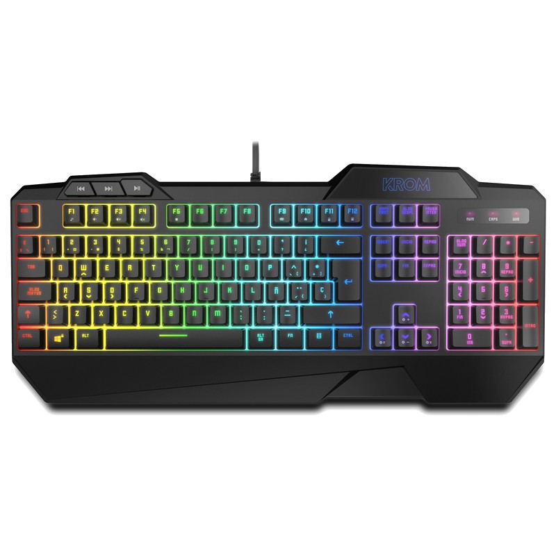 Kit de teclado e mouse Krom Krusher RGB USB - Item1