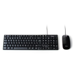 Keyboard + Mouse USB L-Link LL-KB-816 - Black; USB keyboard - USB mouse - Bilateral construction suitable for left-handed and right-handed - 800 DPI Optical Mouse