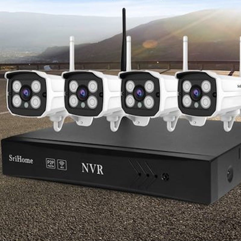 Kit de vigilância por vídeo IP SriHome NVS001 4 câmeras - Item5