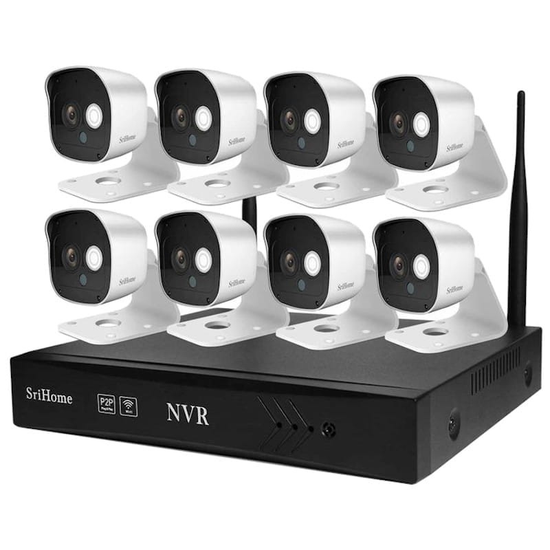 Comprar Kit videovigilancia IP SriHome NVS002-8CH - 8 Cámaras