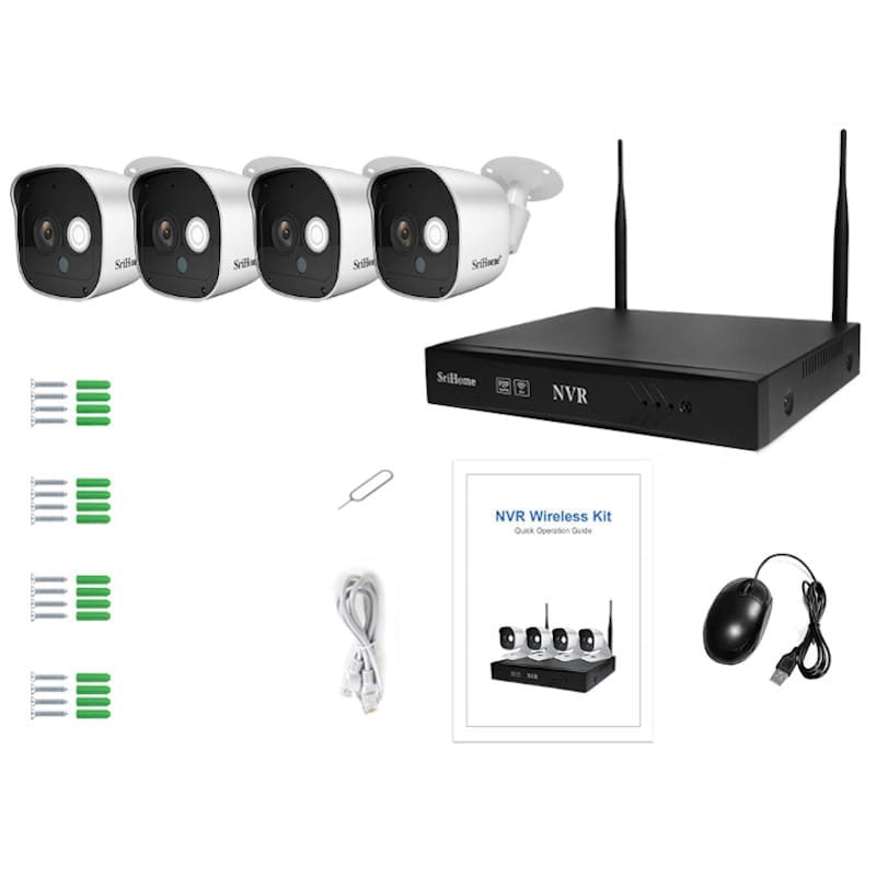 Comprar Kit videovigilancia IP SriHome NVS002-8CH - 8 Cámaras