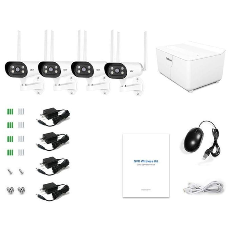 Kit de vigilância por vídeo Sricam NVS004 8CH Wifi NVR 1080P + 4 câmeras - Item3