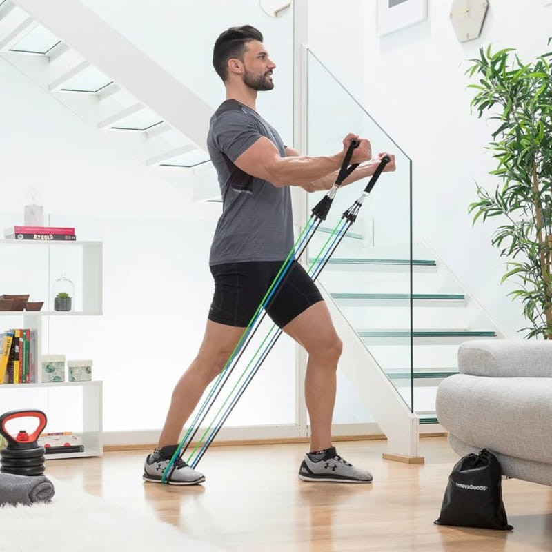 Kit x3 Bandes de Résistance avec Accessoires et Guide d'Exercices InnovaGoods - Ítem4