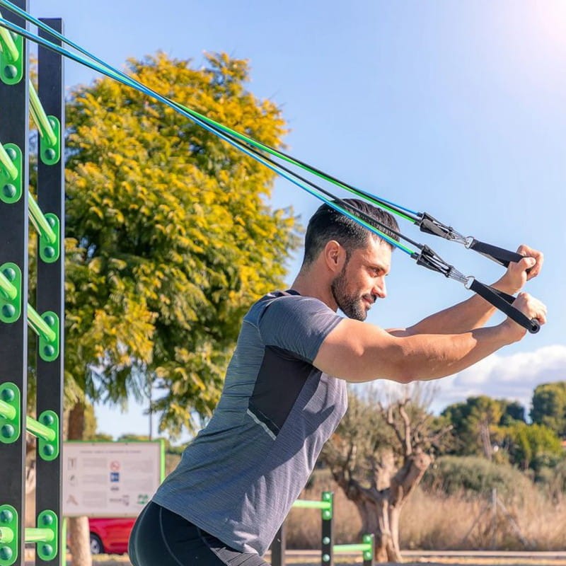 Kit x3 Bandes de Résistance avec Accessoires et Guide d'Exercices InnovaGoods - Ítem9