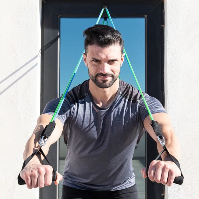 Kit x3 Bandes de Résistance avec Accessoires et Guide d'Exercices InnovaGoods - Ítem10