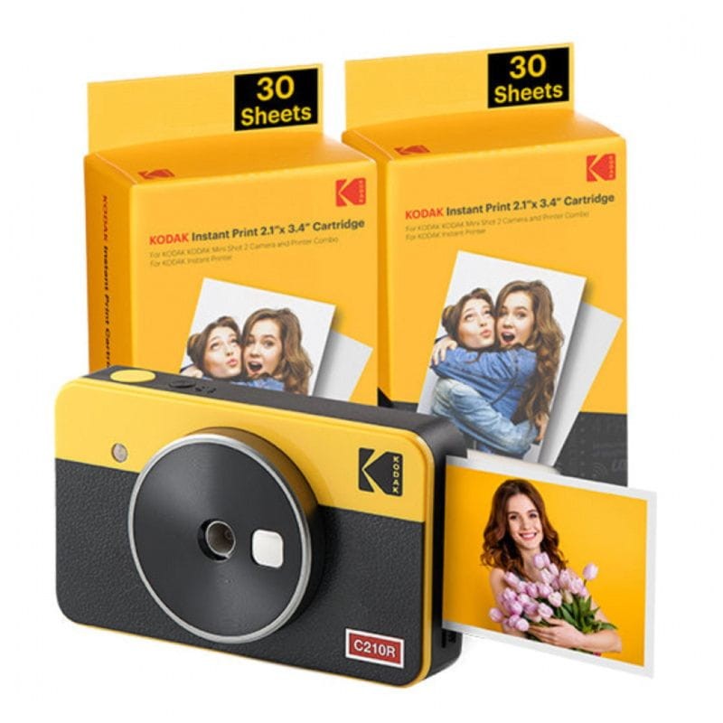 Kodak Mini Shot 2 Retro Amarillo - Cámara Instantanea + Impresora - Ítem