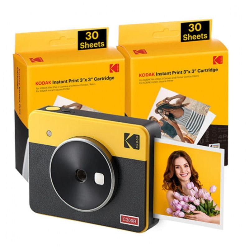 Kodak Mini Shot 3 Retro Amarillo - Cámara Instantanea + Impresora - Ítem