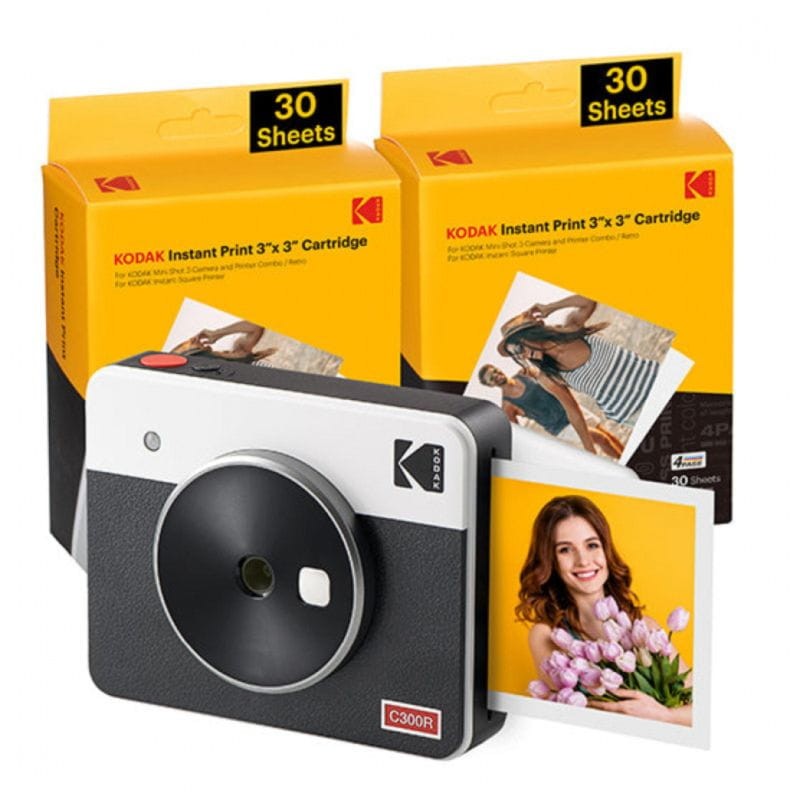 Kodak Mini Shot 3 Retro Blanco - Cámara Instantanea + Impresora - Ítem