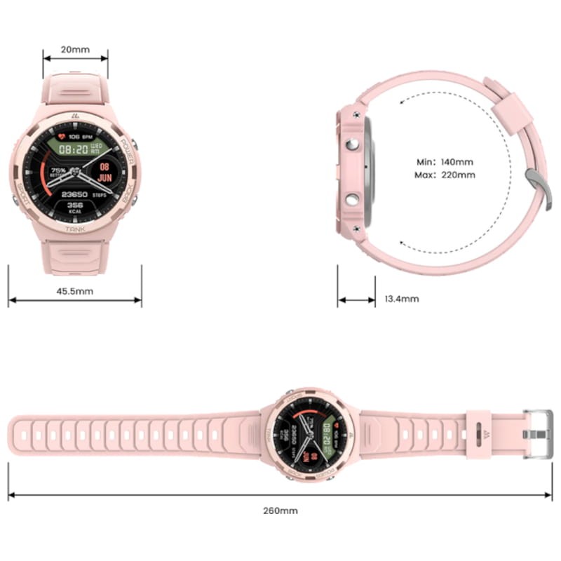 Kospet Tank S1 Rosa - Reloj inteligente - Ítem3