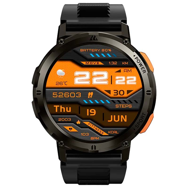 Reloj inteligente Kospet Tank T2 Negro - Ítem1