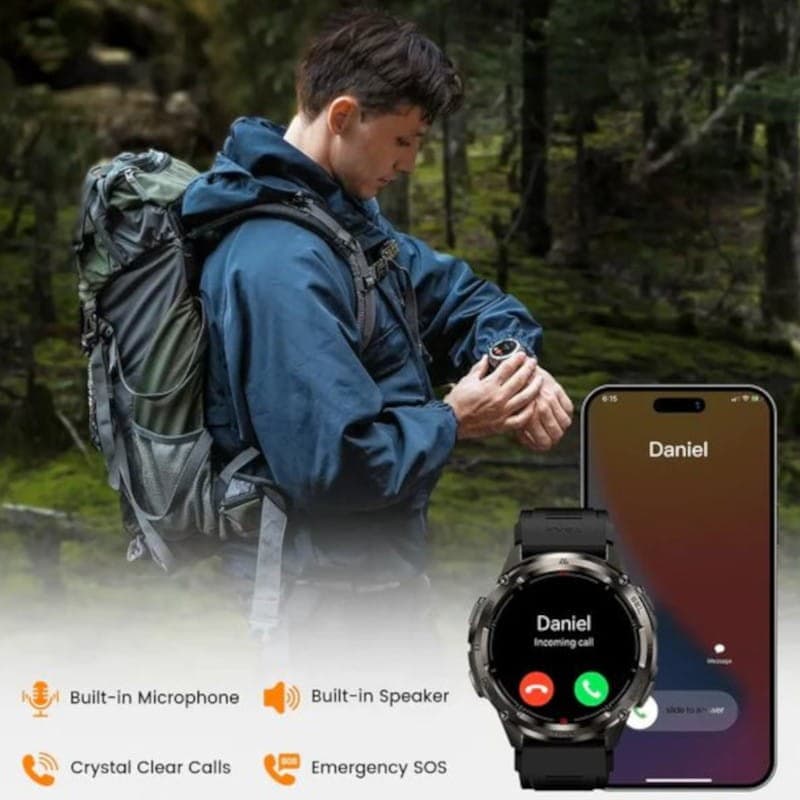 Resistente Kospet Tank T3 Ultra 2 Preto - Relógio inteligente