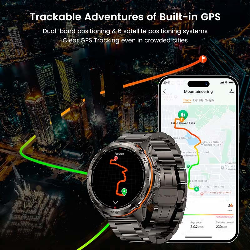 Kospet Tank T3 Ultra Edição Especial Preto - Smartwatch - Item1