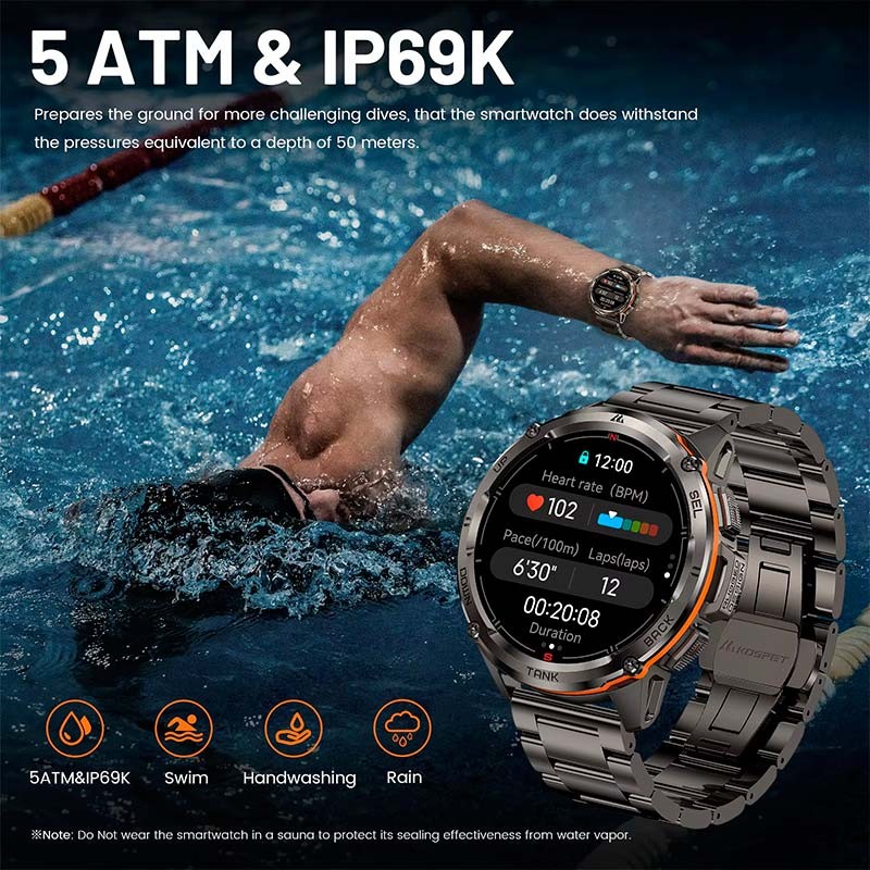 Kospet Tank T3 Ultra Edição Especial Preto - Smartwatch - Item3