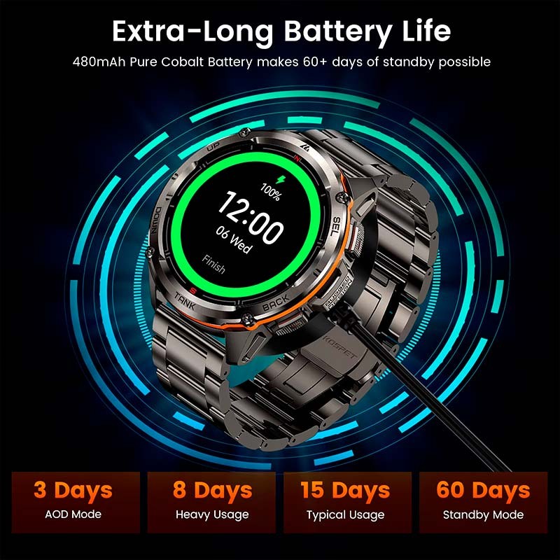 Kospet Tank T3 Ultra Edição Especial Preto - Smartwatch - Item4