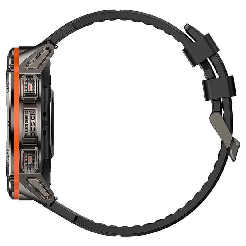 Lado de Kospet Tank T3 Ultra Preto - Relógio inteligente