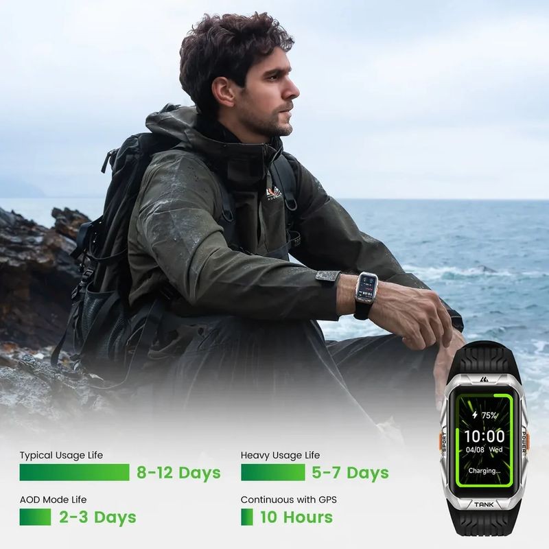 Kospet Tank X2 Ultra GPS Noir - Montre intelligente - Ítem4