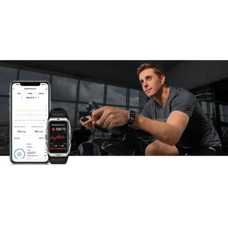 Desporto de Kospet Tank X2 Ultra GPS Prata - Relógio inteligente