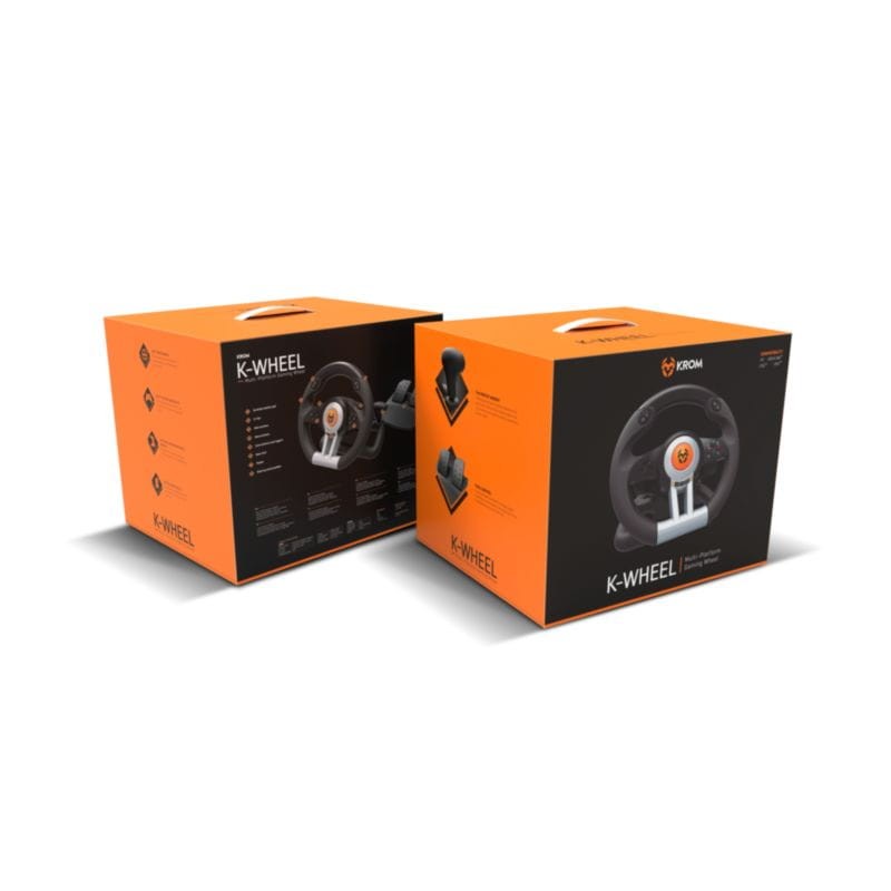 Krom K-Wheel Volant USB + Pédales Noir - Ítem8