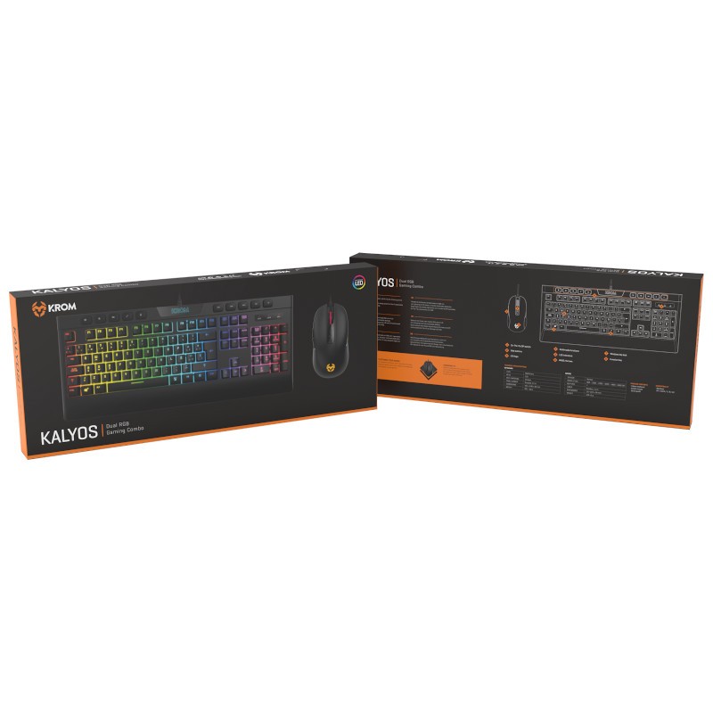 Pacote de jogos Teclado mecânico e mouse Krom Kalyos RGB - 6400 DPI Switch vermelho - Item12