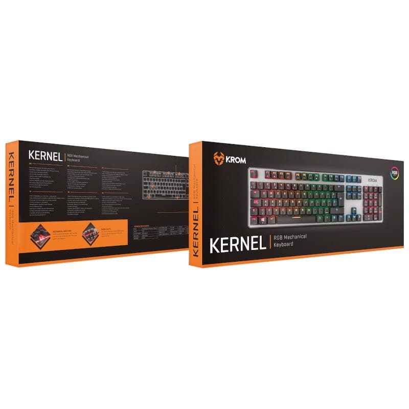 Krom Kernel Clavier Mécanique de Jeu RVB Noir - Boîte