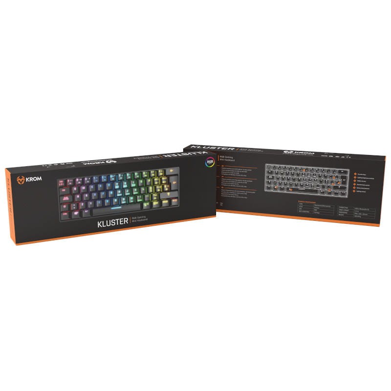 Mini teclado mecânico sem fio Krom Kluster RGB USB Bluetooth Switch Outemu Red - Item10