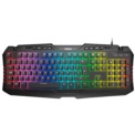 Teclado de membrana Krom Kyra Iluminação Traseira Preto - Item