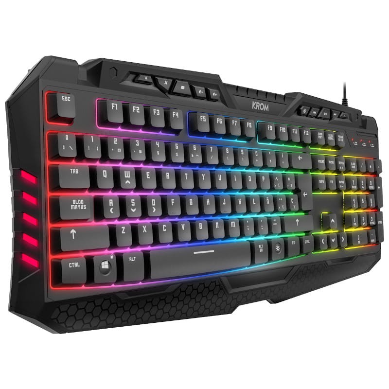 Teclado De Membrana Gaming Krom Kyra Retroiluminado Negro - Ítem2