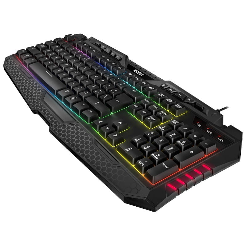 Teclado De Membrana Gaming Krom Kyra Retroiluminado Negro - Ítem3