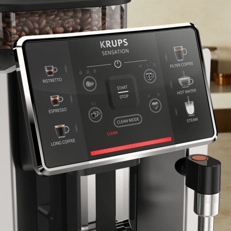 Écran de la Machine à café automatique Krups Sensation C10 Noir
